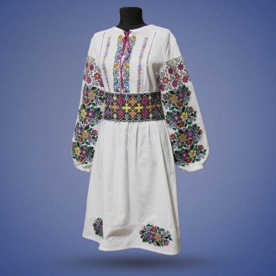 Embroidered dress "Flower Galaxy"